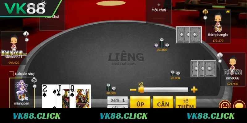 Chơi game Liêng online tại VK88 