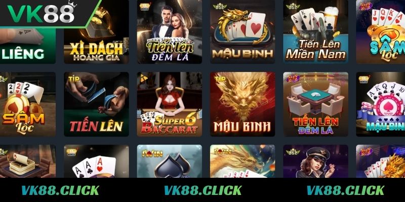 Điểm mạnh của kho game bài VK88 