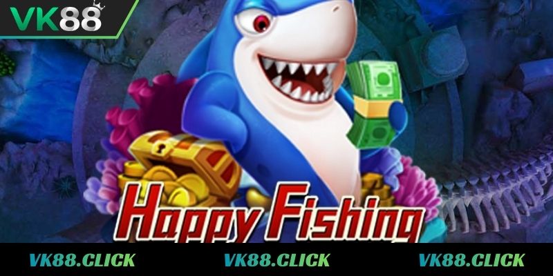 Trải nghiệm game bắn cá Happy Fishing với chủ đề tươi sáng, màu sắc 